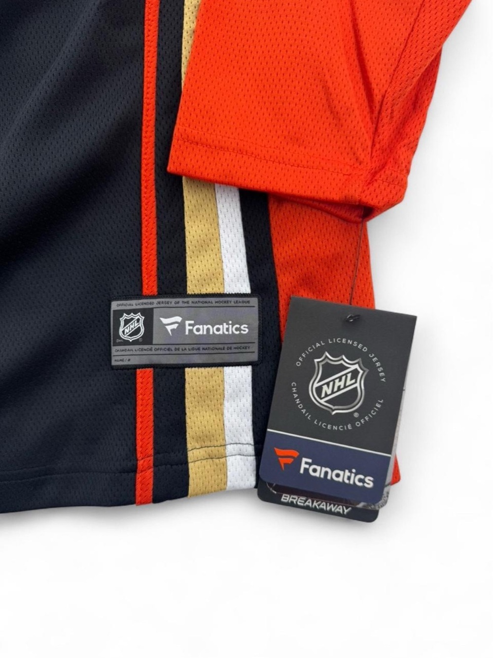 Men’s Fanatics Anaheim Ducks Black & Orange Hockey Jersey Size XL - Picture 4 of 7
